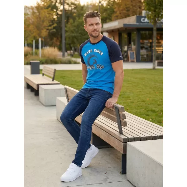  Férfi póló SAM 73 ESTEBAN MT 841 FÉNYES KÉK 