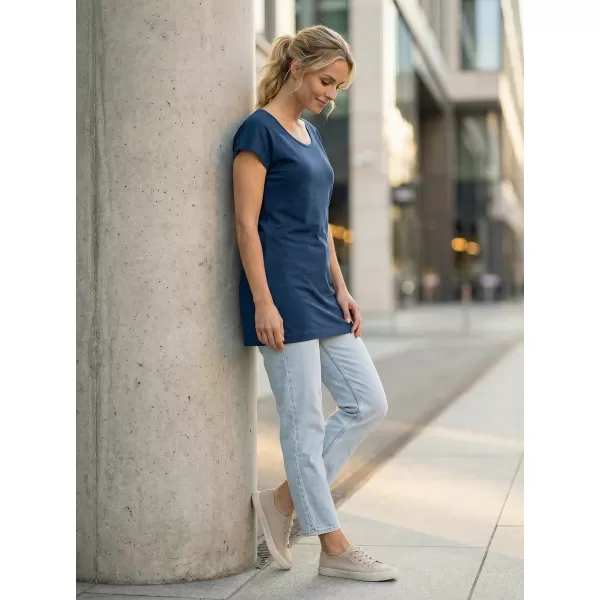  Hosszú női póló ALTISPORT NoPrint NP/ALW321 ÉJKÉK 