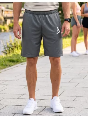 Férfi prémium funkcionális rövidnadrág ALTISPORT VOJ/ALM013KRA01 SZÜRKE