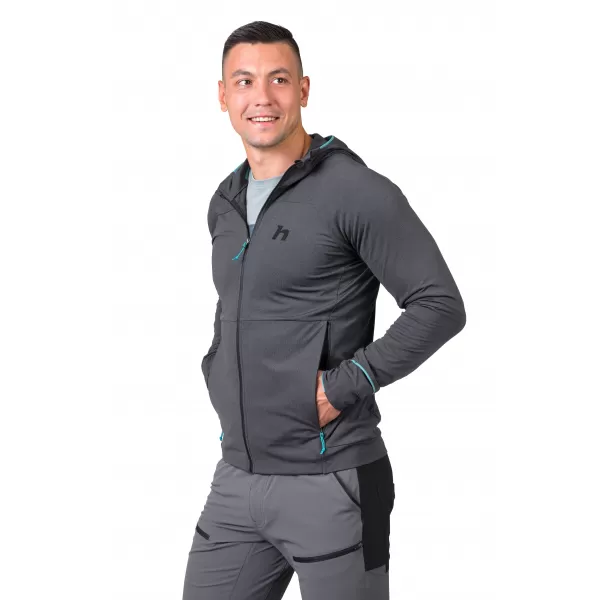  Férfi pulóver HANNAH ETHAN HOODY ANTRACIT MEL 