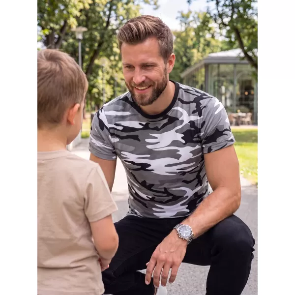  Férfi póló ALTISPORT NoPrint NP/ALM441 TEREPSZÍNŰ SZÜRKE 