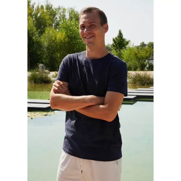  Férfi póló ALTISPORT CARLSON SÖTÉTKÉK 