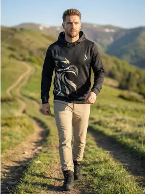 Férfi prémium funkcionális pulóver ALTISPORT VOJ/ALM029MI01 FEKETE BARNA