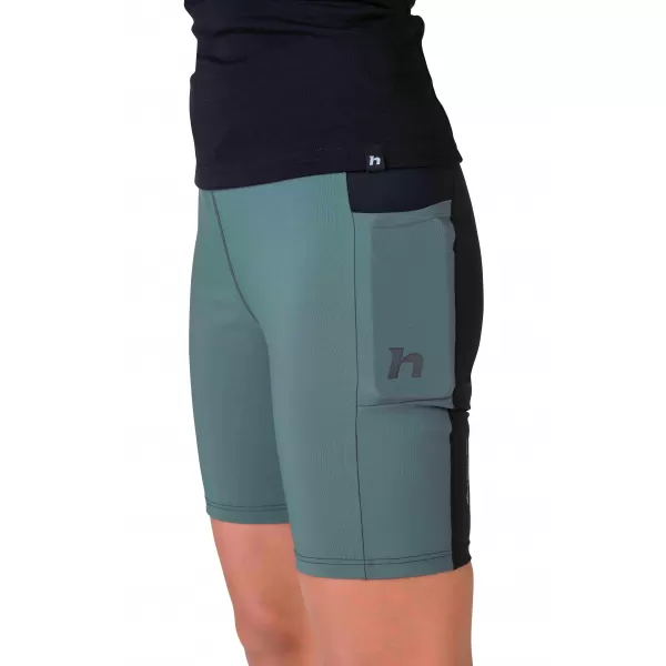  Rövid női leggings HANNAH LIS PRO ANTRACIT/URBAN CHIC 