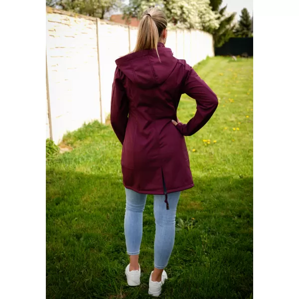  Női softshell kabát ALTISPORT CIARA BORDÓ/LILA 