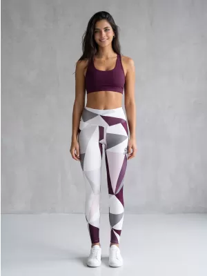 Női hosszú prémium leggings ALTISPORT VOJ/ALW007LEG01 FEHÉR
