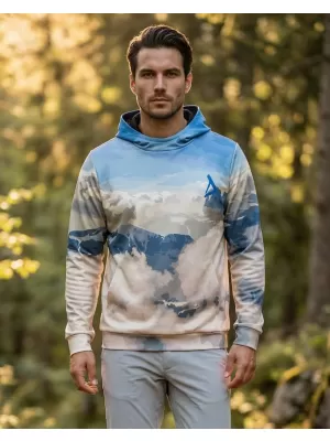 Férfi prémium funkcionális pulóver ALTISPORT VOJ/ALM030MI01 KÉK