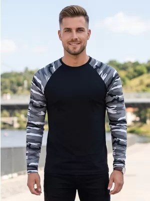 Hosszú ujjú férfi póló ALTISPORT NoPrint NP/ALM661 TEREPSZÍNŰ SZÜRKE