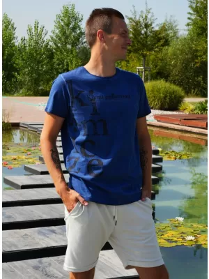 Férfi póló KIXMI SANDER KÉK