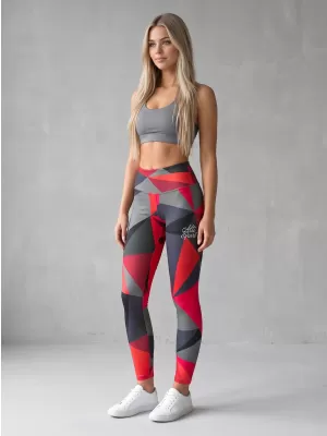 Női hosszú prémium leggings ALTISPORT VOJ/ALW007LEG01 PIROS