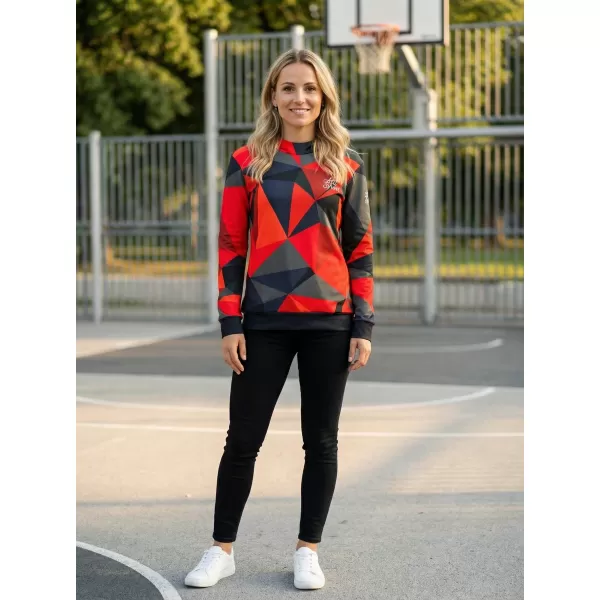  Prémium funkcionális női pulóver ALTISPORT VOJ/ALW007MI01 PIROS 