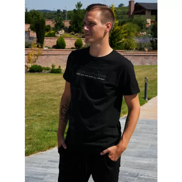  Férfi póló KIXMI SANDER FEKETE 