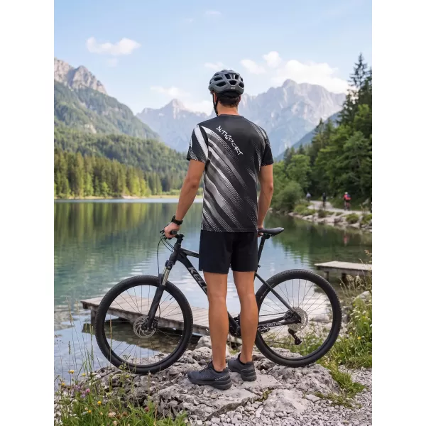  Férfi funkcionális prémium póló ALTISPORT VOJ/ALM028TR01 FEKETE ÉS FEHÉR 