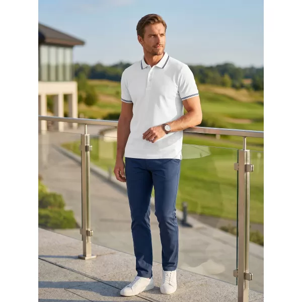  Férfi póló gallérral ALTISPORT NoPrint NP/ALM912 FEHÉR 