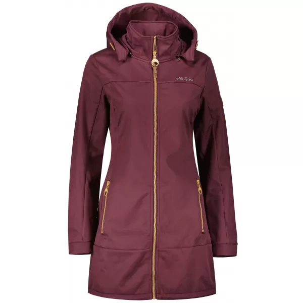  Női softshell kabát ALTISPORT CIARA BURGUNDIA 