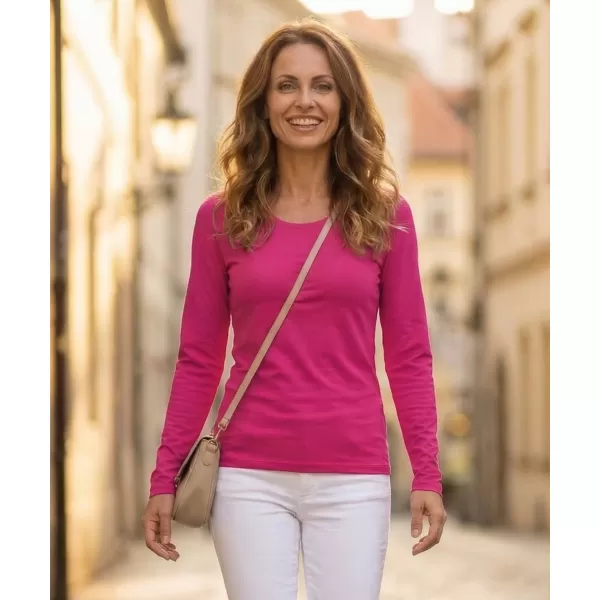  Hosszú ujjú női póló ALTISPORT NoPrint NP/ALW931 MÁLNA 