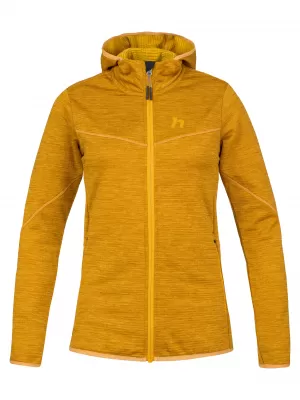 Női pulóver HANNAH DAGNYS HOODY ARANYSÁRGA MEL
