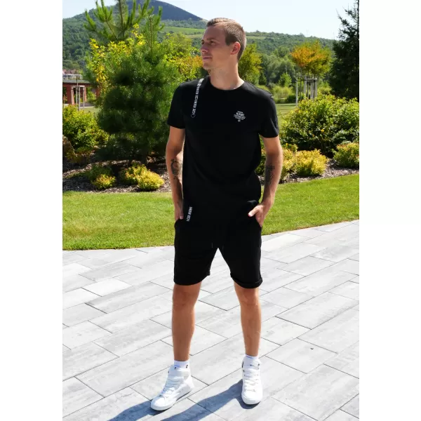  Férfi póló KIXMI SIMEON FEKETE 