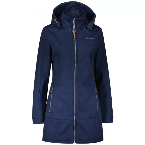  Női softshell kabát ALTISPORT CIARA SÖTÉTKÉK/EZÜST 