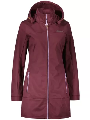 Női softshell kabát ALTISPORT CIARA BORDÓ/LILA