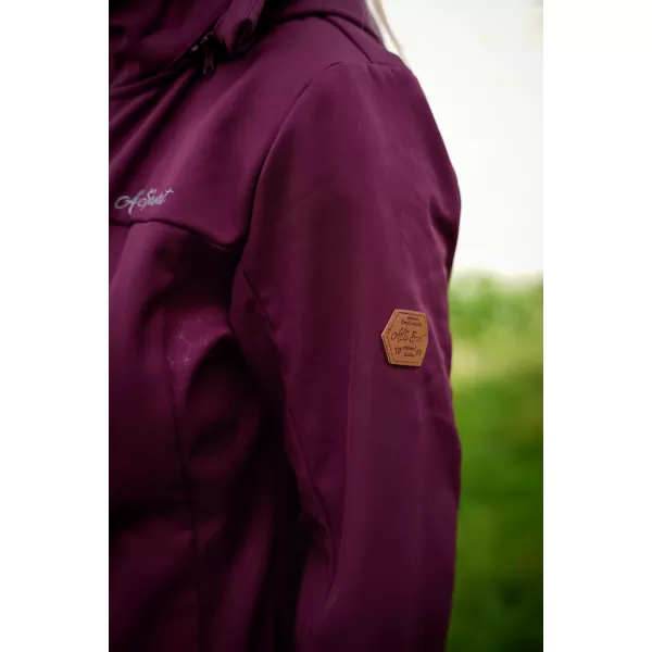  Női softshell kabát ALTISPORT CIARA BURGUNDIA 