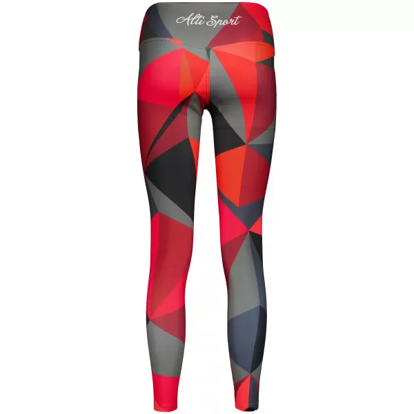  Női hosszú prémium leggings ALTISPORT VOJ/ALW007LEG01 PIROS 