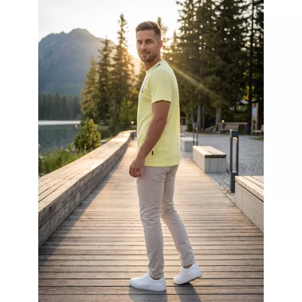  Férfi póló SAM 73 FABIO MT 842 VILÁGOS SÁRGA 