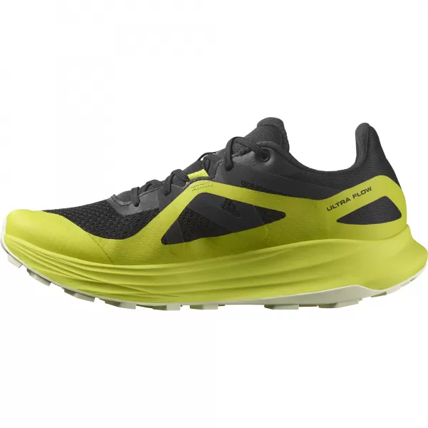  Férfi cipők SALOMON ULTRA FLOW L47462500 FEKETE/KÉNRUGÓ/ÁTLÁTSZÓ SÁRGA 