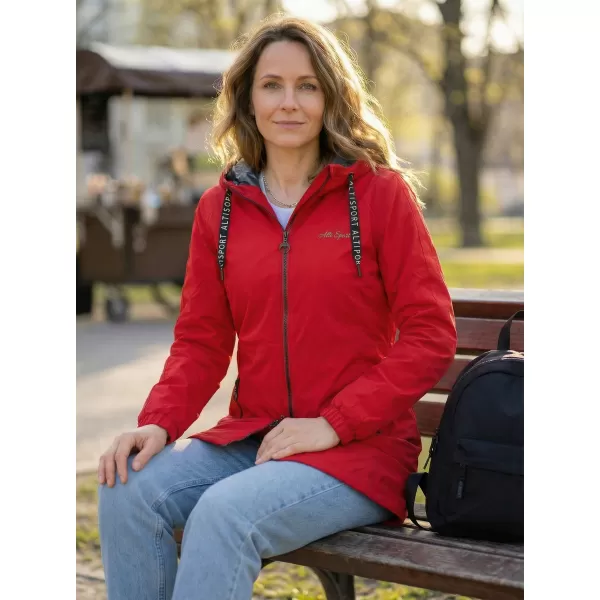  Női kabát ALTISPORT CHELSIE PIROS 