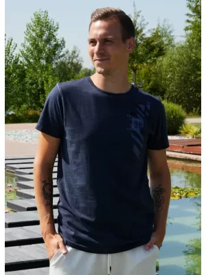 Férfi póló ALTISPORT CLARK SÖTÉTKÉK
