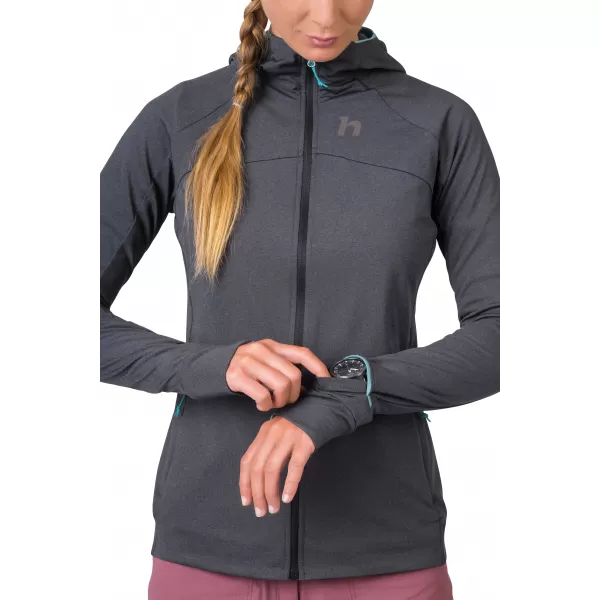  Női pulóver HANNAH ELI HOODY ANTRACIT MEL 