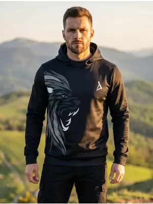 Férfi prémium funkcionális pulóver ALTISPORT VOJ/ALM029MI01 FEKETE SZÜRKE
