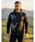 Férfi prémium funkcionális pulóver ALTISPORT VOJ/ALM029MI01 FEKETE SZÜRKE