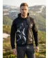 Férfi prémium funkcionális pulóver ALTISPORT VOJ/ALM029MI01 FEKETE SZÜRKE