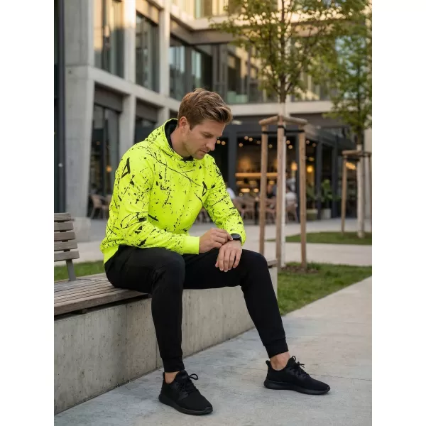  Férfi prémium funkcionális pulóver ALTISPORT VOJ/ALM034MI01 NEON SÁRGA 