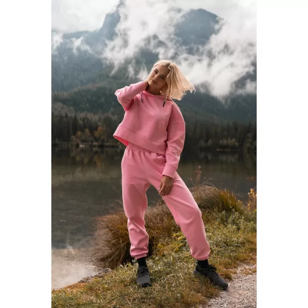  Női pamut melegítőnadrág NORDBLANC BOYFRIEND NBSPL7888 RÓZSASZÍN 