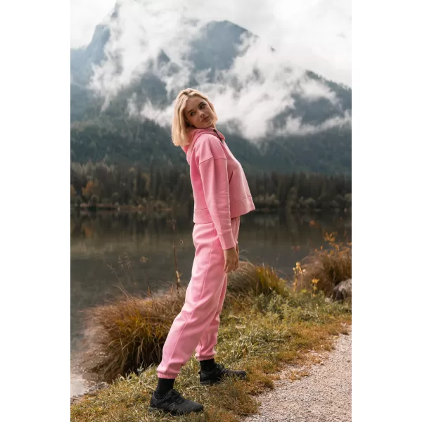  Női pamut melegítőnadrág NORDBLANC BOYFRIEND NBSPL7888 RÓZSASZÍN 