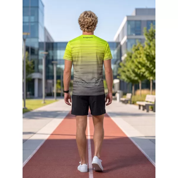  Prémium férfi póló ALTISPORT VOJ/ALM031TR01 FEKETE/FLUO SÁRGA 