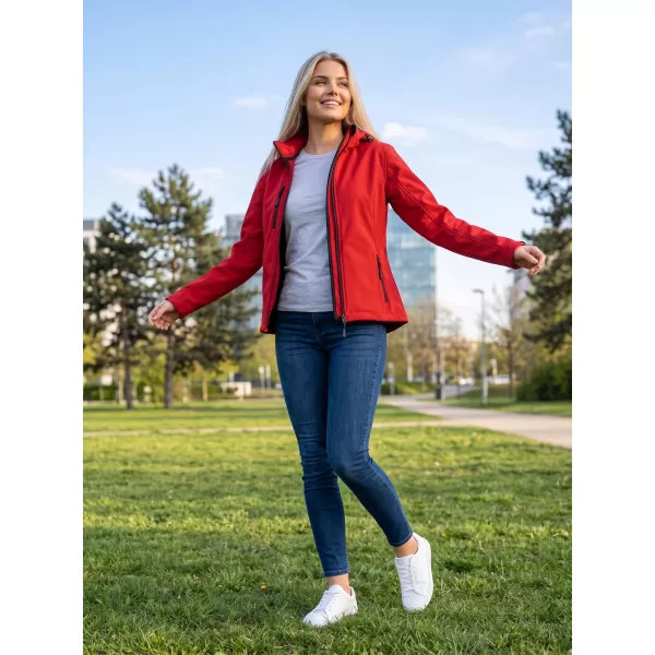 Női softshell kabát ALTISPORT NP/ALW125 PIROS 