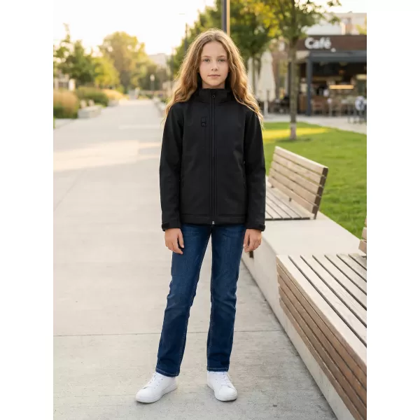  Gyermek softshell kabát ALTISPORT NP/ALK535 FEKETE 