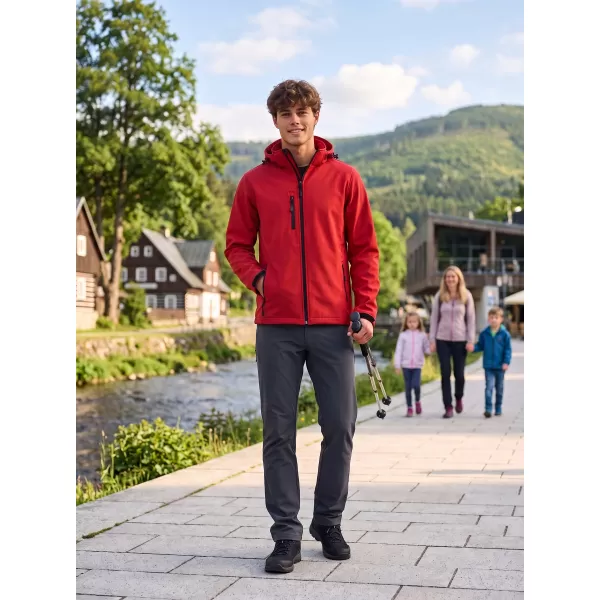  Férfi softshell kabát ALTISPORT NP/ALM225 PIROS 