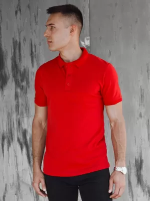 Mens t -phirt gallérral DSTREET PX0598 PIROS