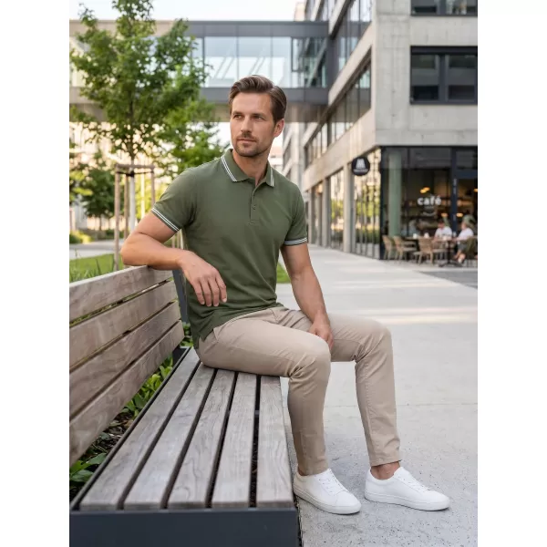  Férfi póló ALTISPORT NP/ALM921 KHAKI 