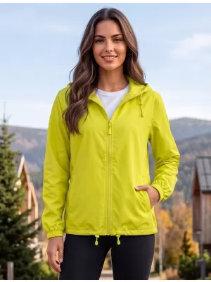 Uniszex széldzseki ALTISPORT NP/ALU425 NEON SÁRGA