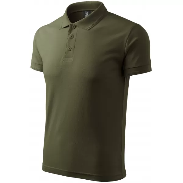  Férfi póló gallérral ALTISPORT NP/ALM302 KATONAI 