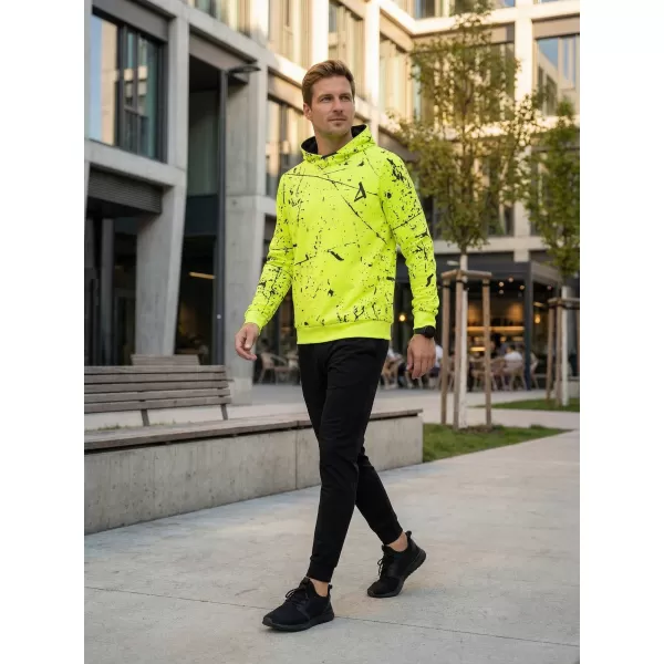  Férfi prémium funkcionális pulóver ALTISPORT VOJ/ALM034MI01 NEON SÁRGA 