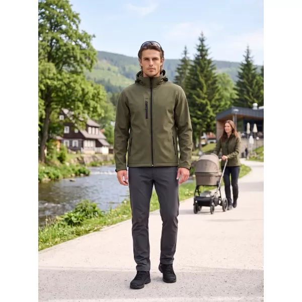  Férfi softshell kabát ALTISPORT NP/ALM225 KATONAI 
