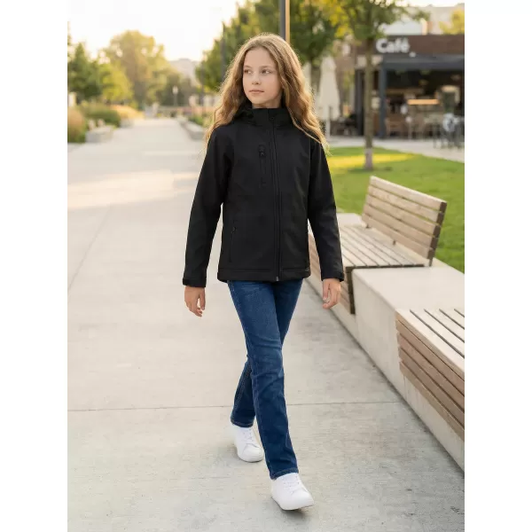  Gyermek softshell kabát ALTISPORT NP/ALK535 FEKETE 