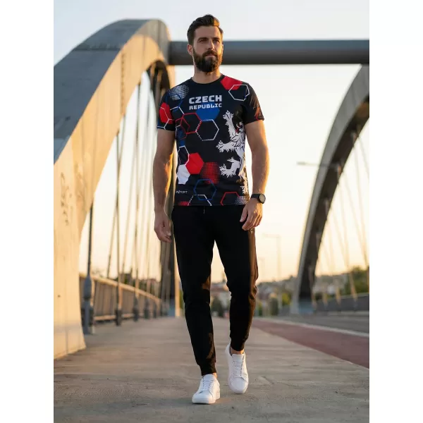  Férfi prémium funkcionális póló ALTISPORT x CZE VOJ/ALM036TR01 HEXA ARC 