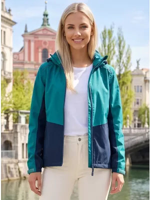 Női kabát ALTISPORT NoPrint NP/ALW935 SMARAGD
